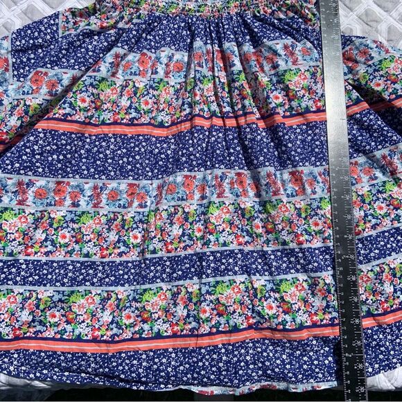 Sz Small ModCloth Blue and Red Americana Paisley Dress - Picture 5 of 7